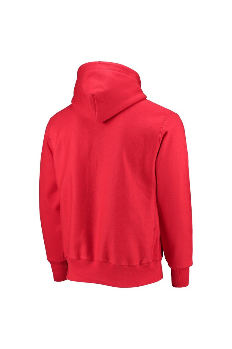 Men's Champion Red Georgia Bulldogs Vault Logo Reverse Weave Pullover Hoodie, Alternate, color, Red