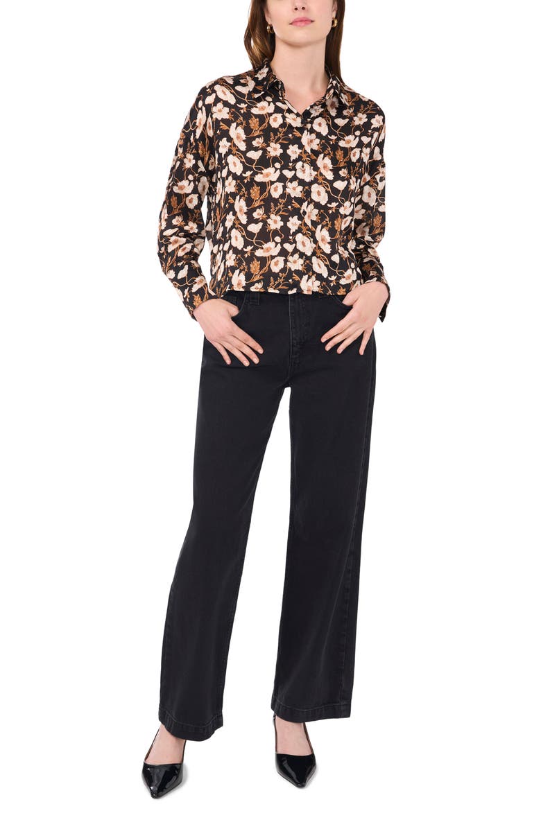 Parker The Parker Long Sleeve Button-Up Top, Alternate, color, Rich Black