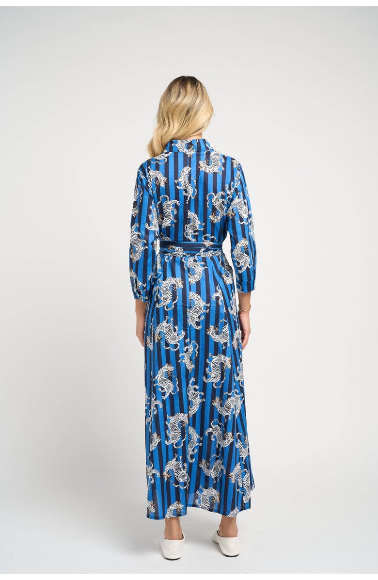 GUADALUPE DESIGN Luciana Tibet Dragon, Alternate, color, Aqua