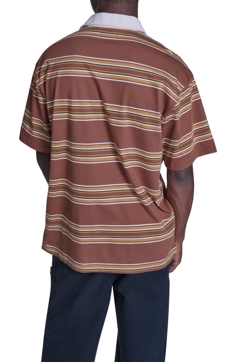 Converse Cons Stripe Polo, Alternate, color, Unearthed Multi