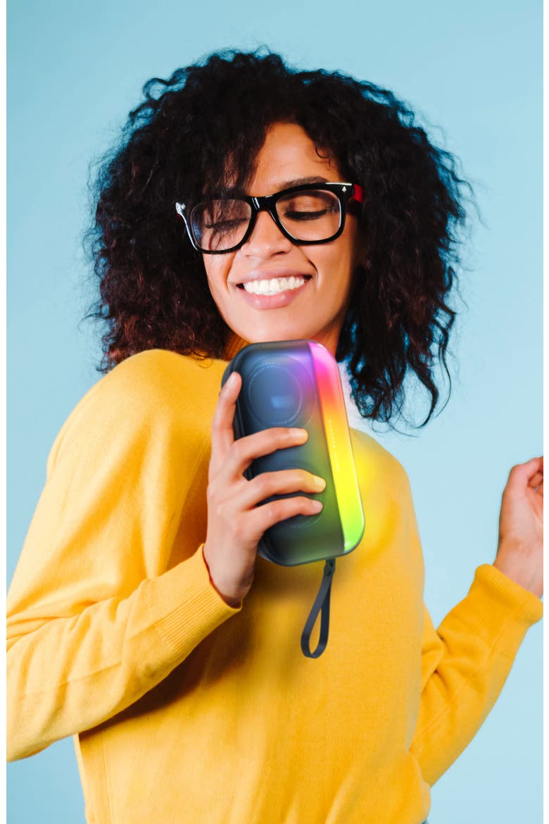 Pulse Glow Portable Speaker, Alternate, color, BLACK