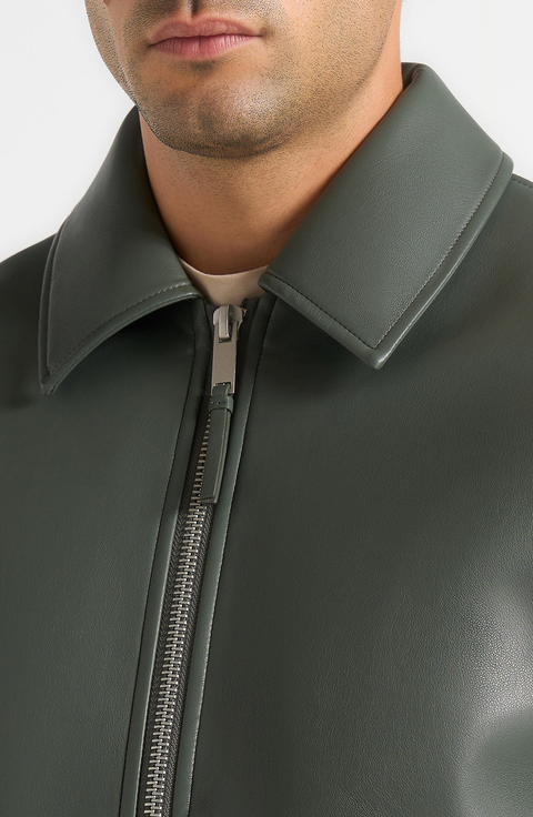 Yves Minimal Leather Jacket