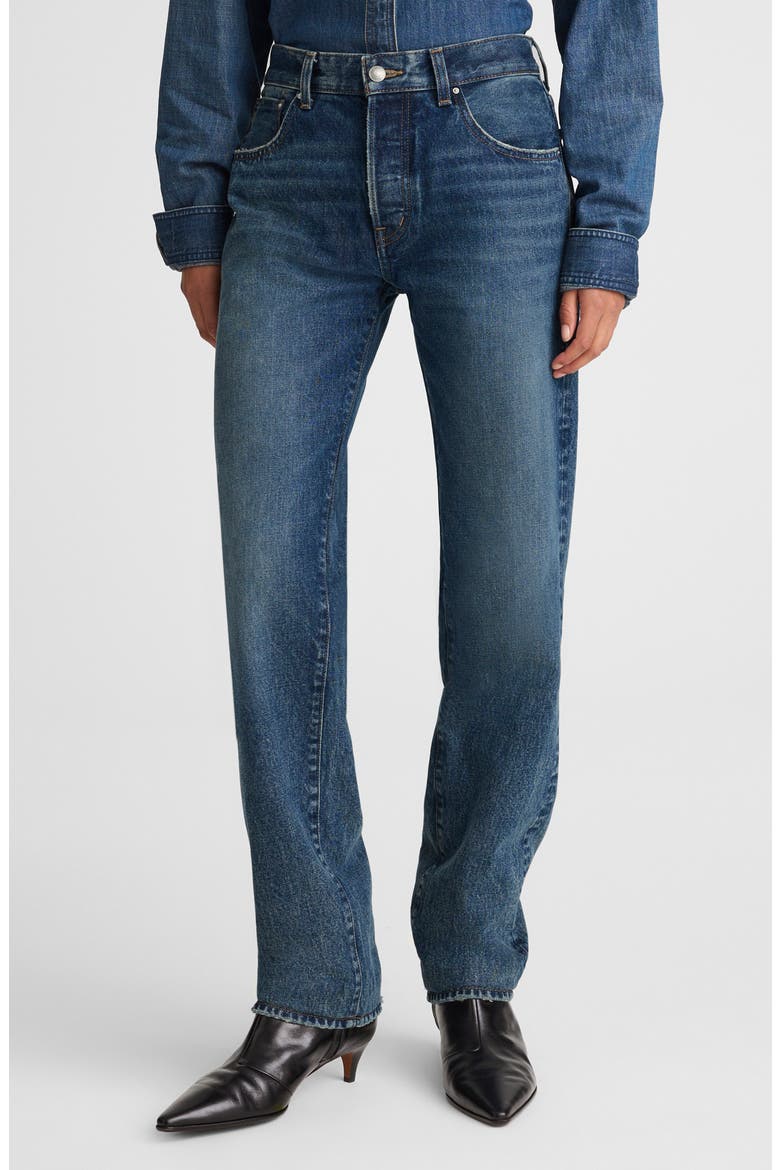 The Dean Easy Straight Leg Jeans, Main, color, GREENDALE WASH