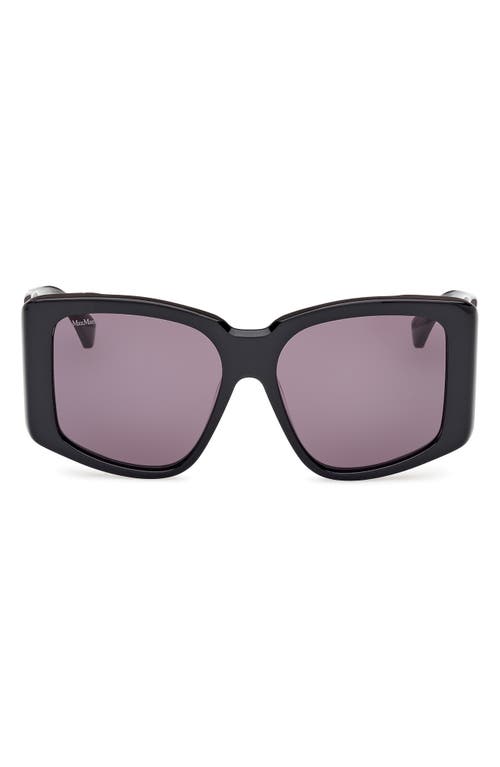 Max Mara Glimpse6 57mm Polarized Square Sunglasses
