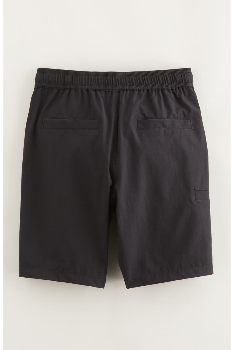 Kids' Performance Drawstring Shorts, Alternate, color, BLACK