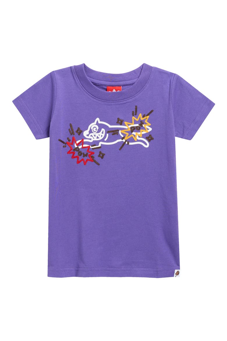 Kids' Pop Embroidered Cotton Graphic T-Shirt, Main, color, PRISM VIOLET