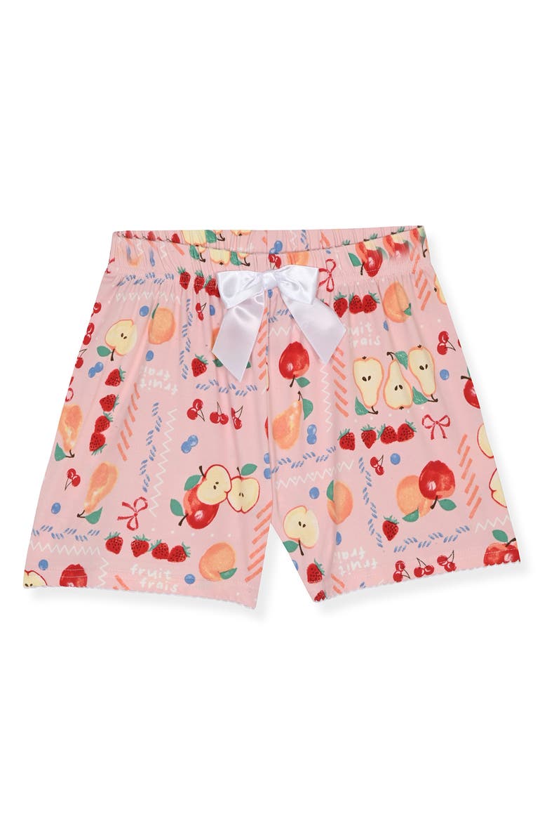 SLEEP ON IT Two-Piece Coat Short Pajamas & Headband Set, Alternate, color, Pink