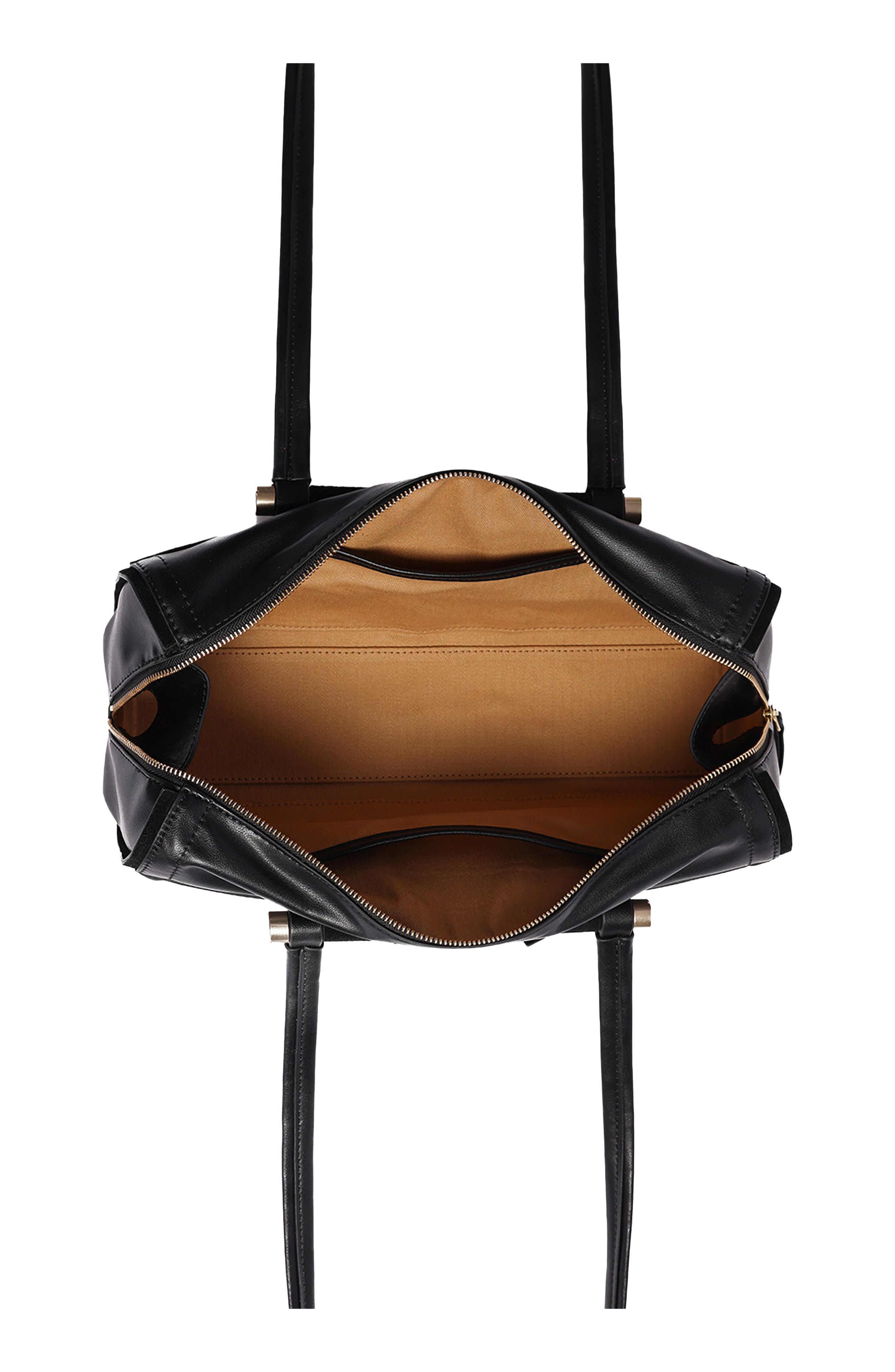 Highline Leather Shoulder Bag, Alternate, color, BLACK