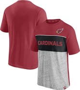 FANATICS Men's Fanatics Branded Cardinal/Heathered Gray Arizona Cardinals Colorblock T-Shirt