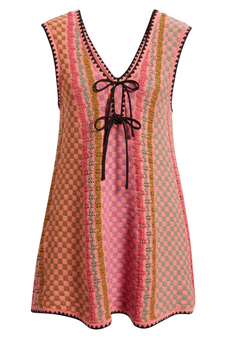 Amalfi Twist Sleeveless Minidress, Alternate, color, PINK POP COMBO
