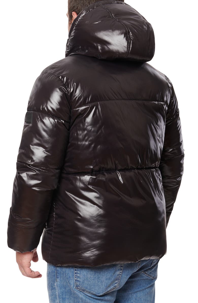 Sean John High Shine Hooded Puffer Jacket, Alternate, color, 
