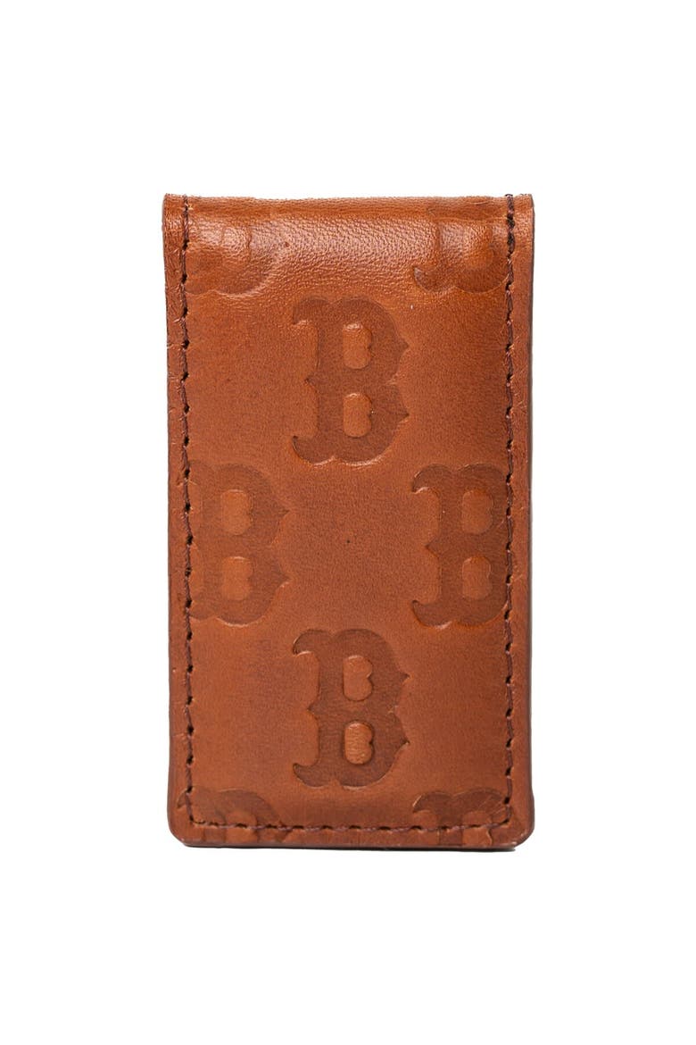 Brown Boston Red Sox Sammy Magnetic Money Clip, Main, color, Brown