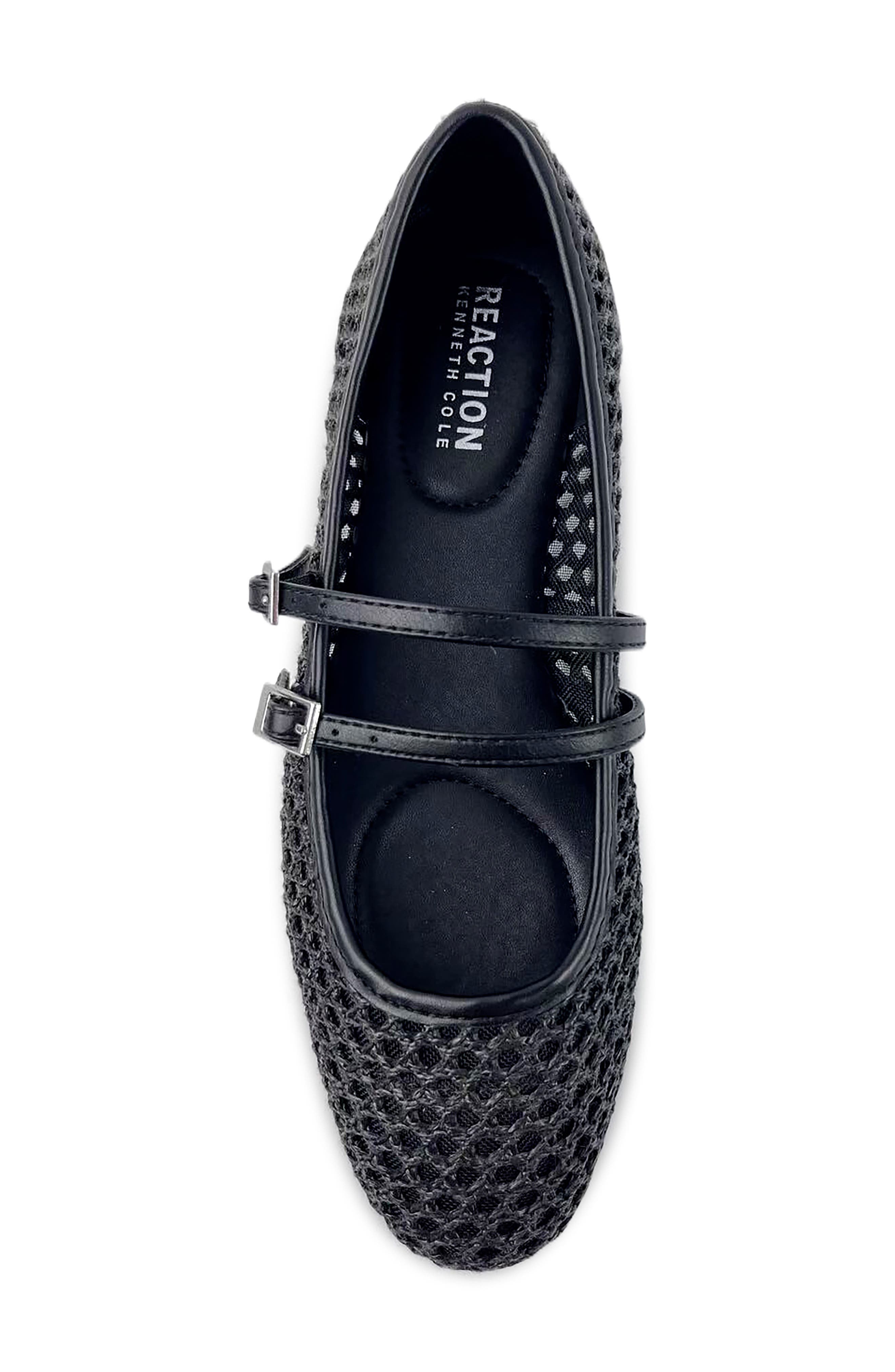 Reaction Kenneth Cole Malibu Crochet Flat, Alternate, color, Black Raffia