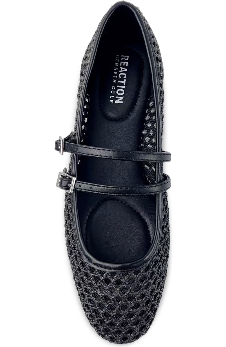 Reaction Kenneth Cole Malibu Crochet Flat, Alternate, color, Black Raffia