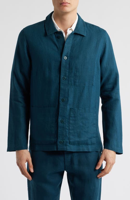 Alex Crane Kite Linen Jacket In Dusk