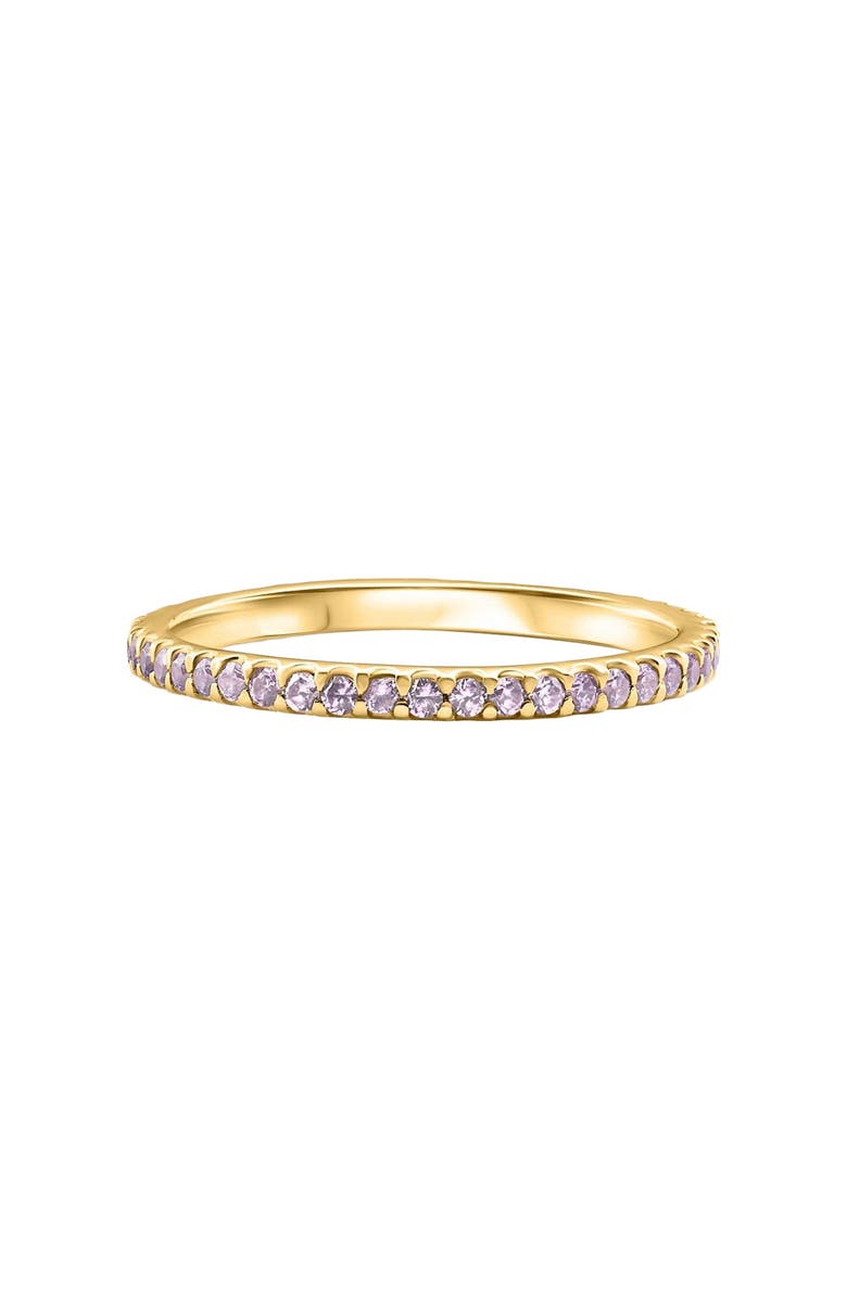 Bliss Diamond 3/4Ct Genuine Amethyst Eternity Ring Stackable Band 14k Gold, Main, color, 