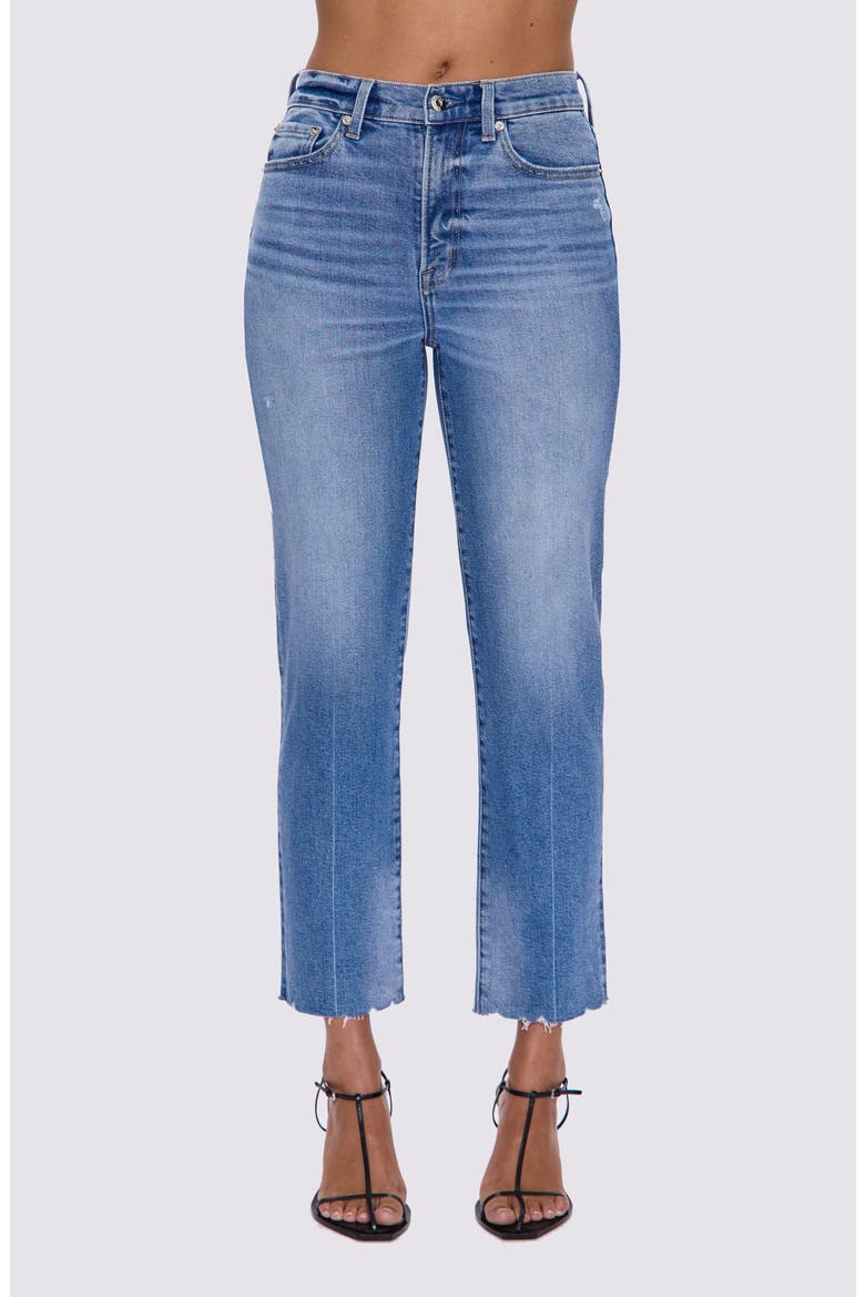 Charlie High Waist Ankle Straight Leg Jeans, Main, color, RHYTHM VINTAGE