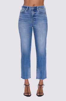 Charlie High Waist Ankle Straight Leg Jeans