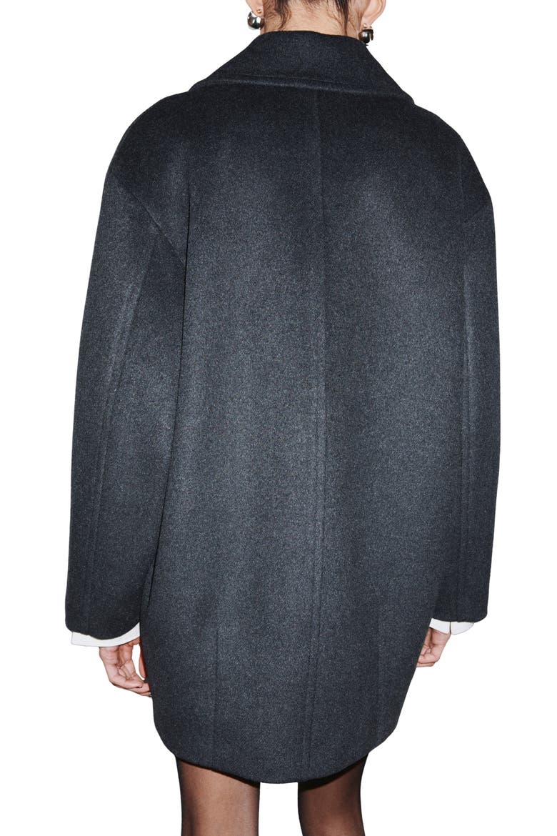 Wool Blend Coat, Alternate, color, GREY