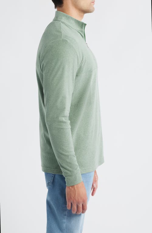 Johnnie-o Mikey Quarter Zip Pullover In Green
