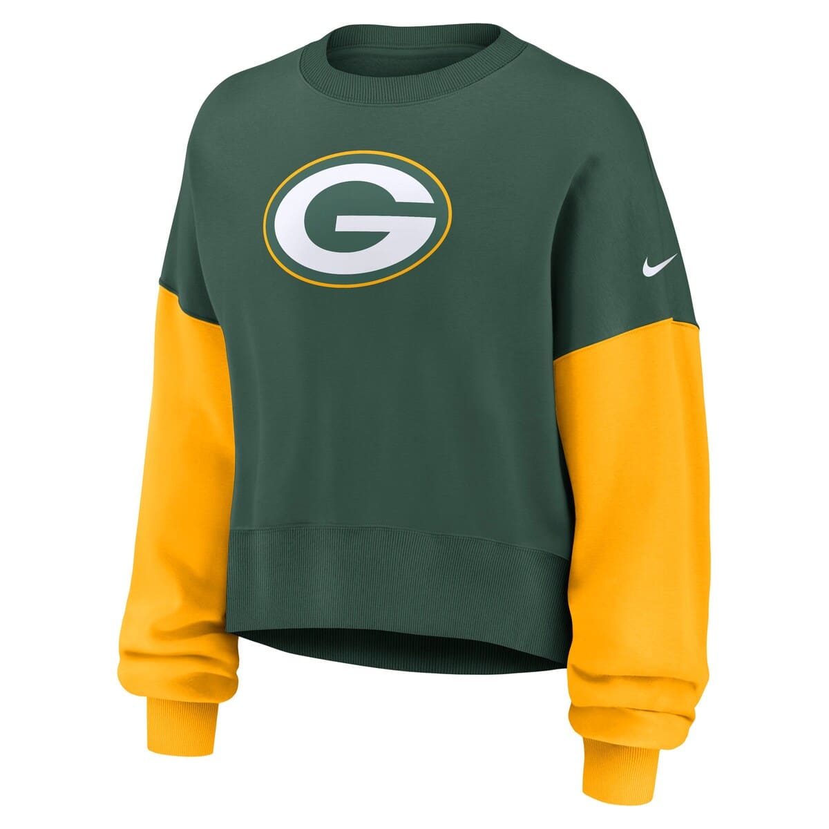 Nike Women's Nike Green Green Bay Packers Oversized Color-Block ...