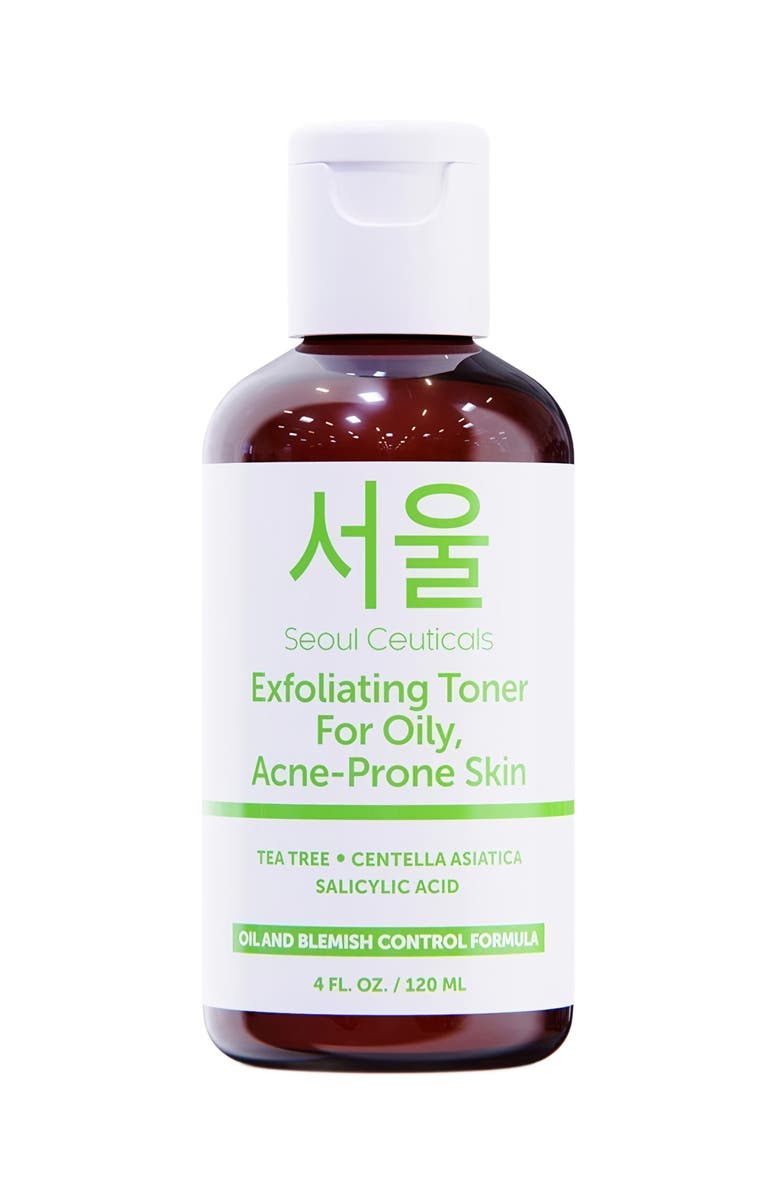 Seoul Ceuticals Korean Skincare Exfoliating Toner for Oily, Acne-Prone Skin, Main, color, Clear