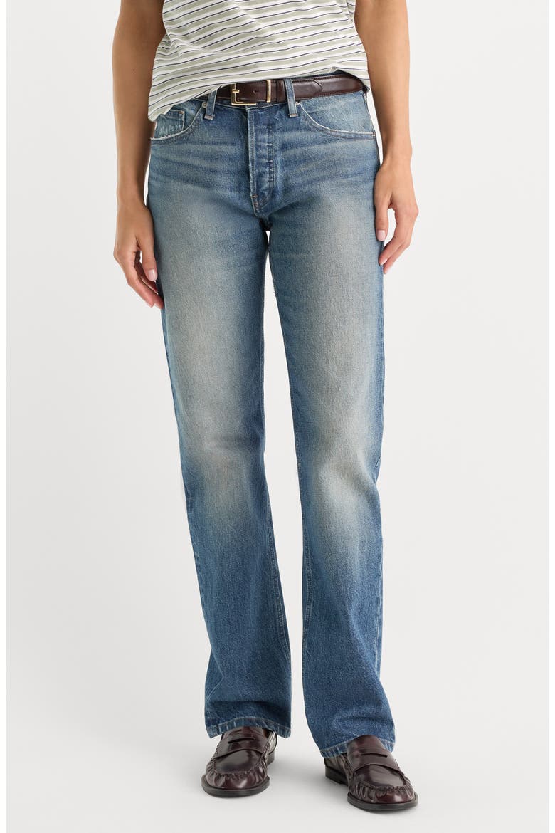 Mid Rise Straight Leg Jeans, Alternate, color, INDIGO1282
