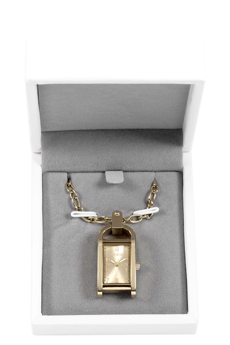 Mini Quartz Pendant Watch, Alternate, color, GOLD