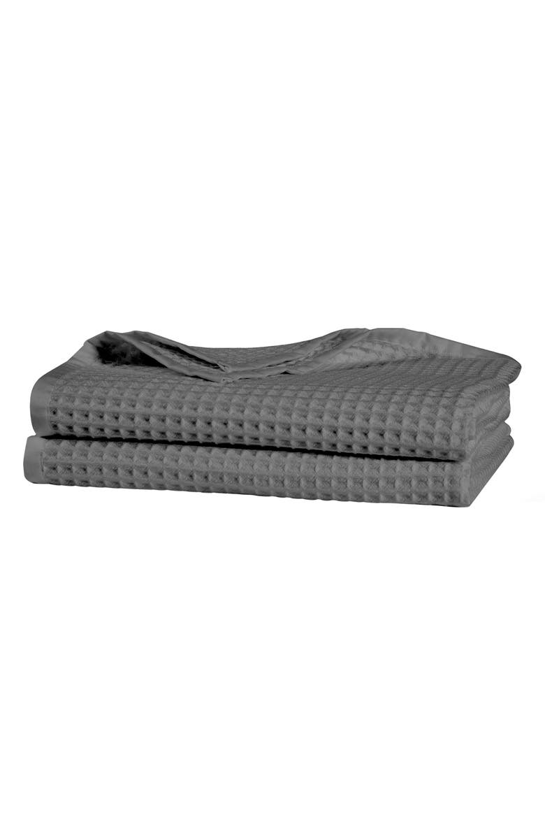 Sijo Tencel<sup>®</sup> Lyocell & Cotton Throw Blanket, Main, color, Storm