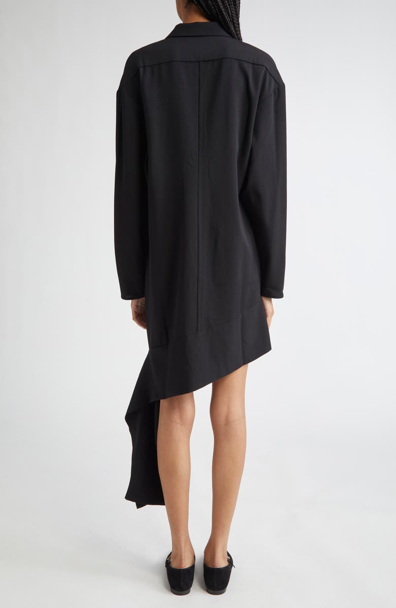 BITE Studios Stella Long Sleeve Organic Wool Crepe Sash Shirtdress, Alternate, color,