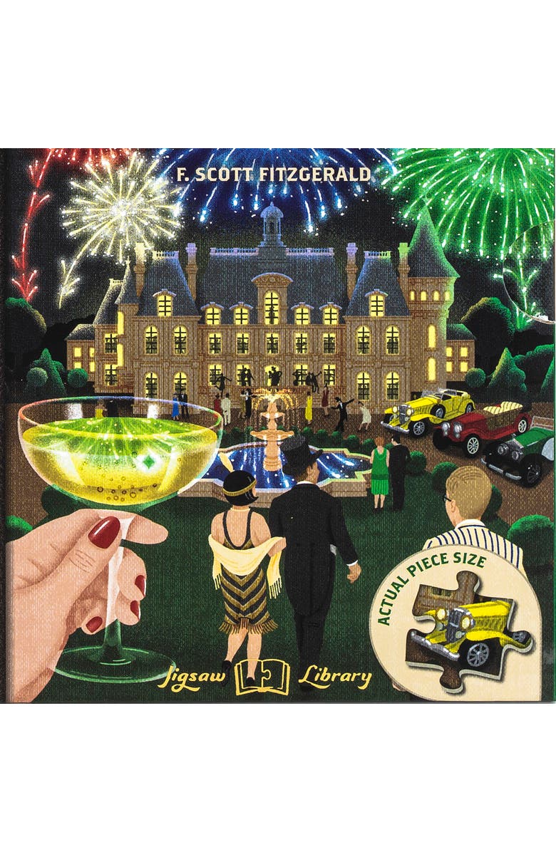 Professor Puzzle Jigsaw Library The Great Gatsby, 252 Piece Puzzle, Alternate, color, Multicolored