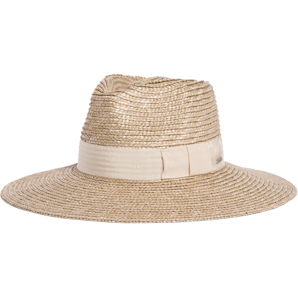 Brixton Joanna Straw Hat In Gray