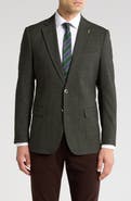 Tahari Slim Fit Plaid Blazer