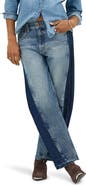 Lee Rider Low Slung Raw Hem Barrel Leg Jeans