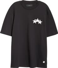 AMIRI 3-Star Appliqué Cotton T-Shirt