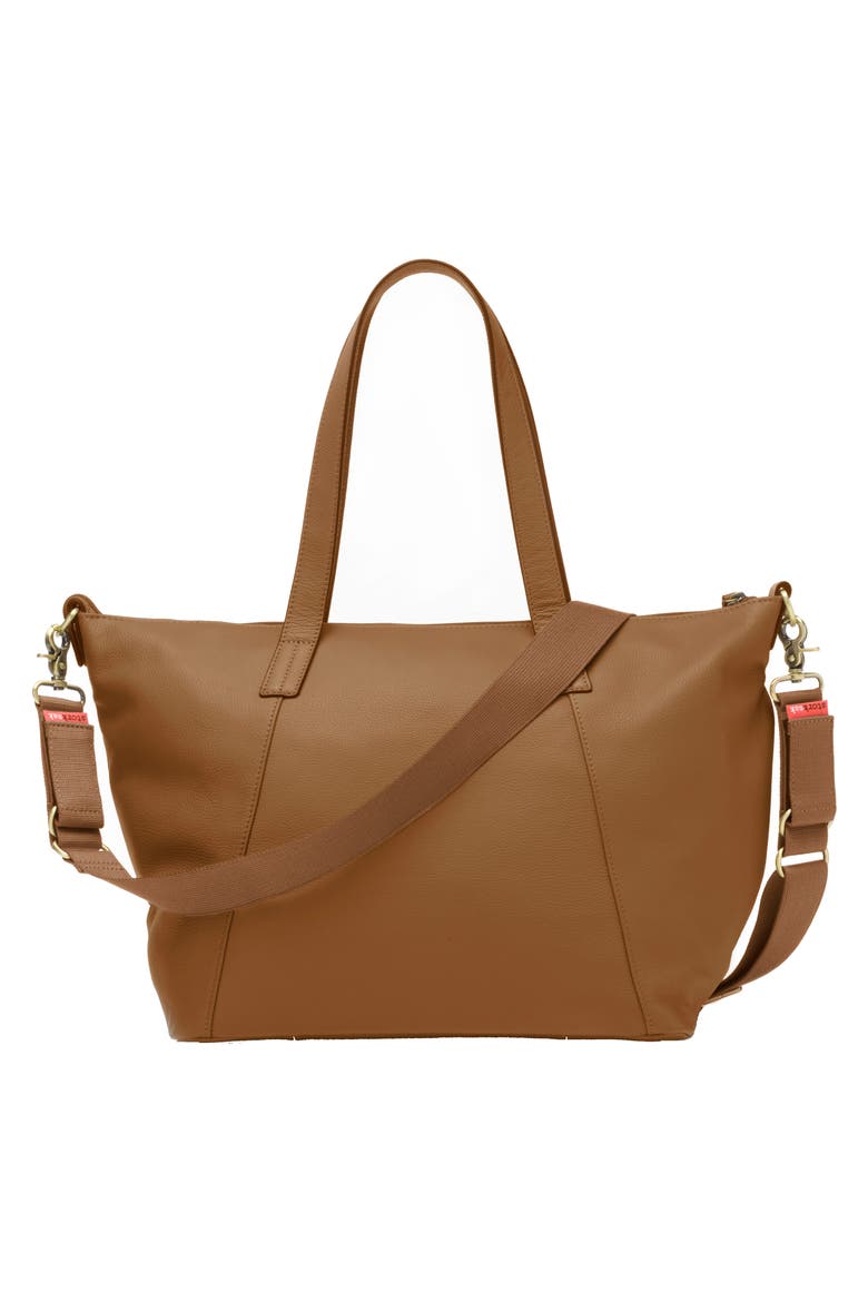 NOA Leather Diaper Bag, Alternate, color, TAN