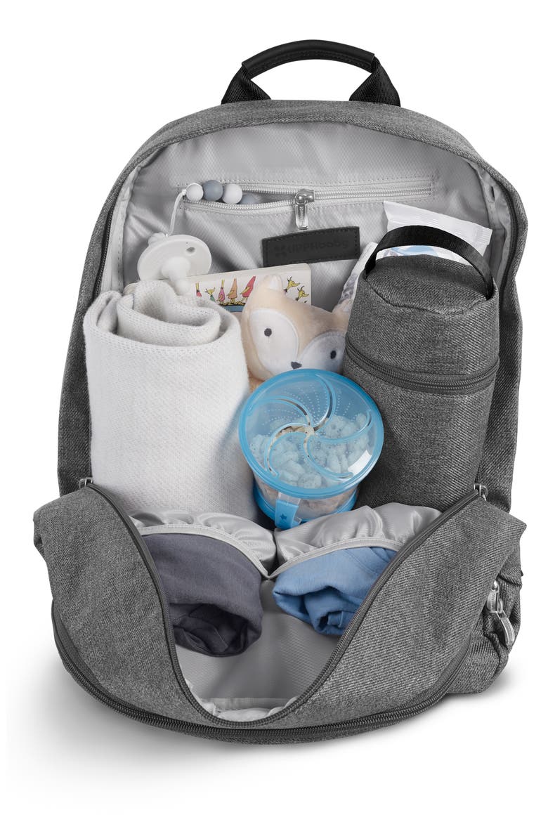 Diaper Changing Backpack, Alternate, color, BLACK