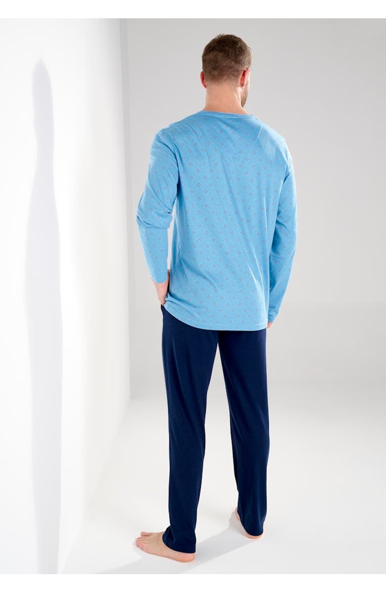 HOM Walter Long Pajama Set, Alternate, color, Blue Print