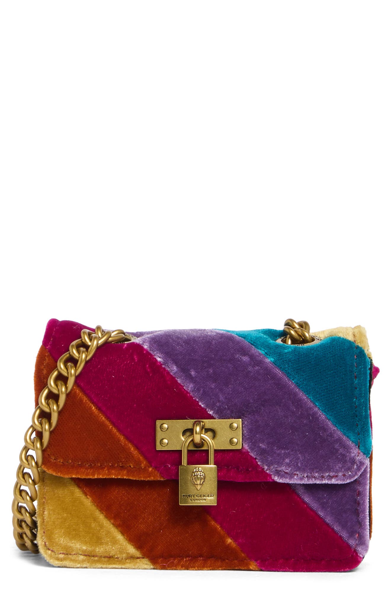 Micro Brixton Velvet Crossbody Bag
