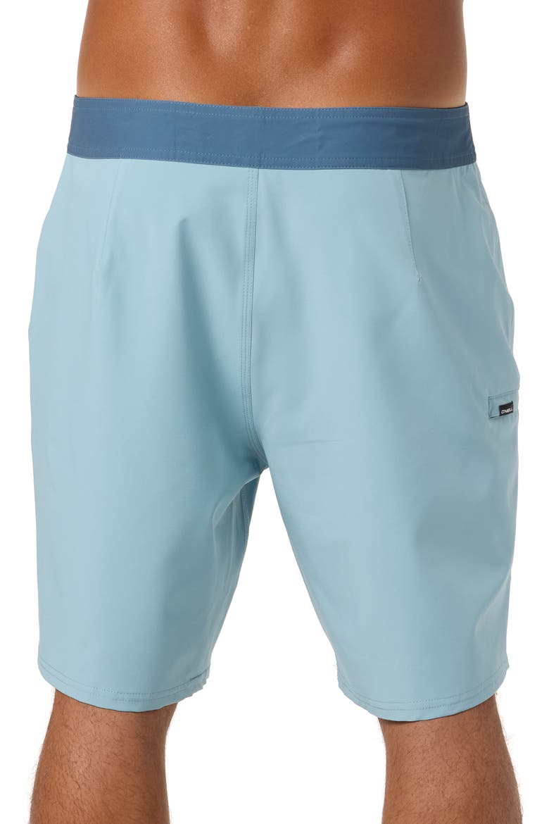 Hyperfreak Heat Solid Board Shorts, Alternate, color, STONE BLUE