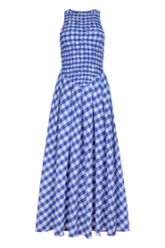 Untitled in Motion Annah Ruched Plaid Midi Dress