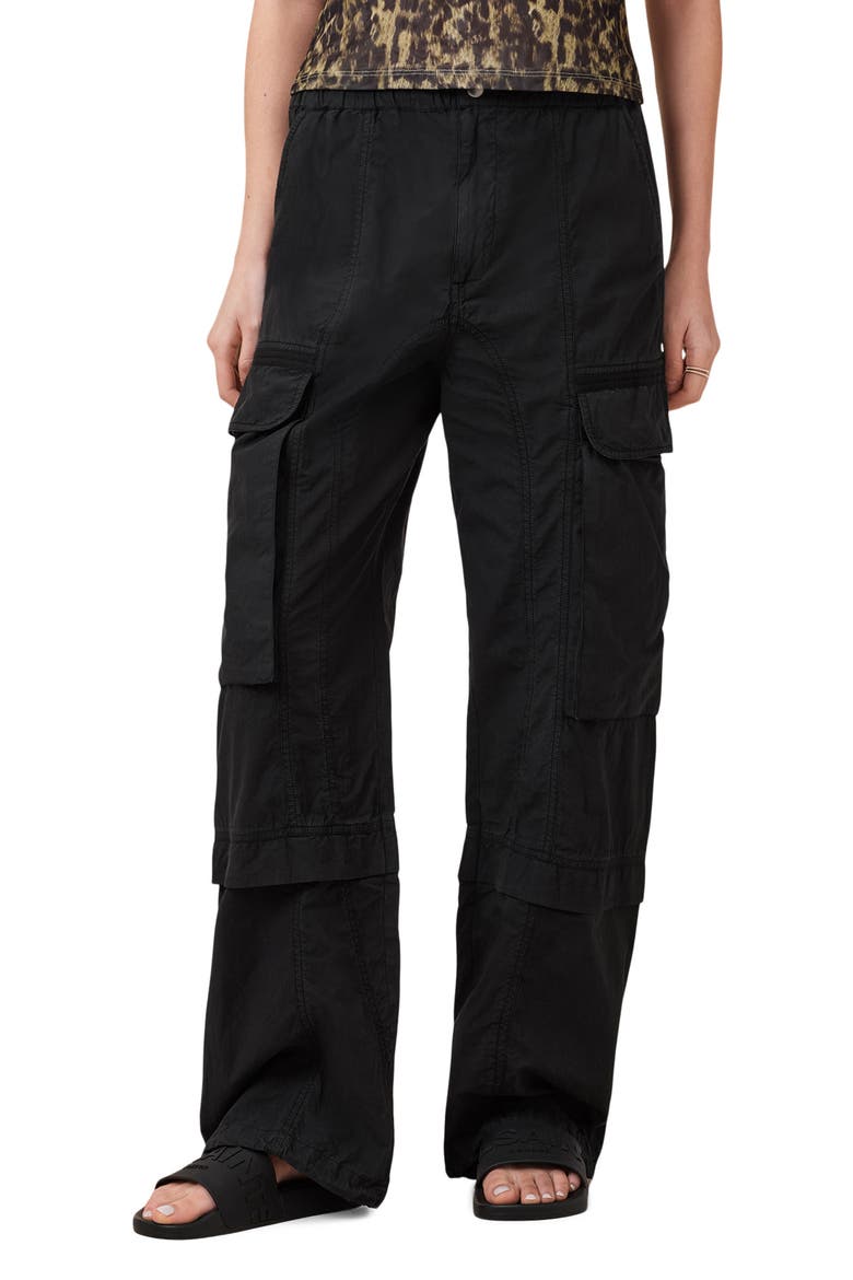 Barbara Cargo Pants, Main, color, BLACK