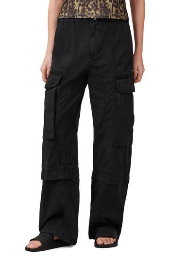 Allsaints Barbara Cargo Pants In Black