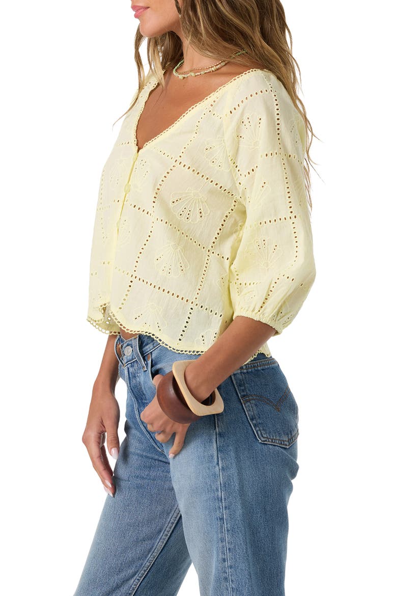 Flora Top, Alternate, color, CITRON
