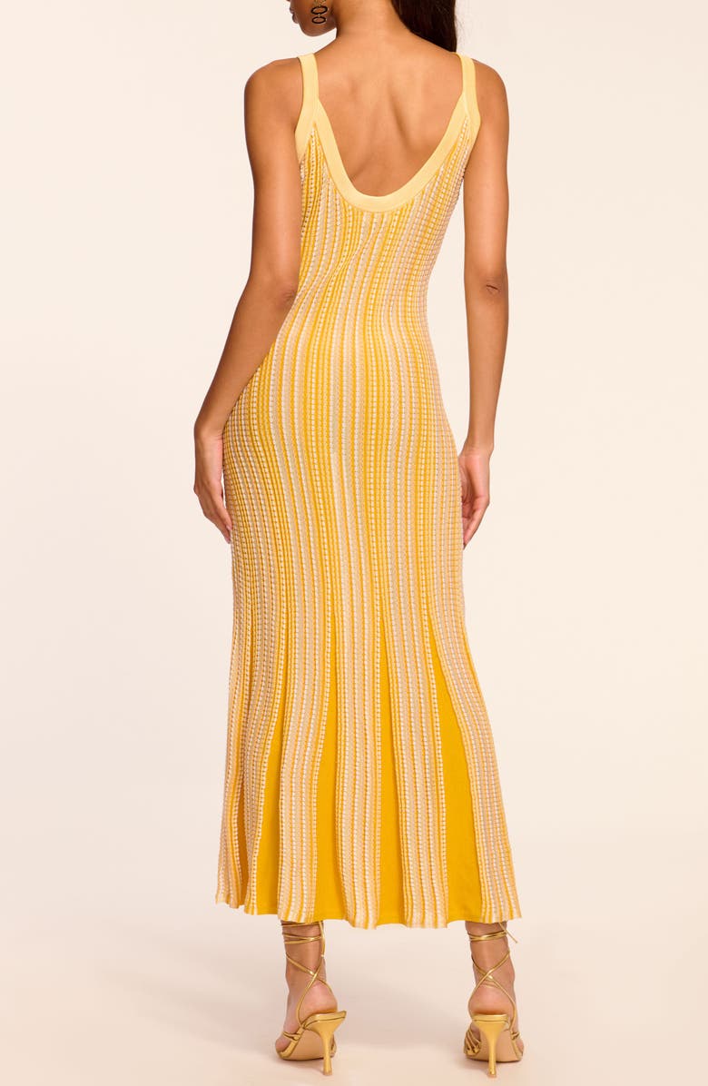Ramy Brook Paetyn Textured Stripe Knit Maxi Dress, Alternate, color, Daisy Yellow Stripe