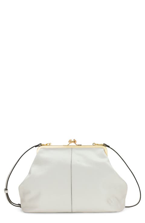 Vivienne Frame Leather Clutch