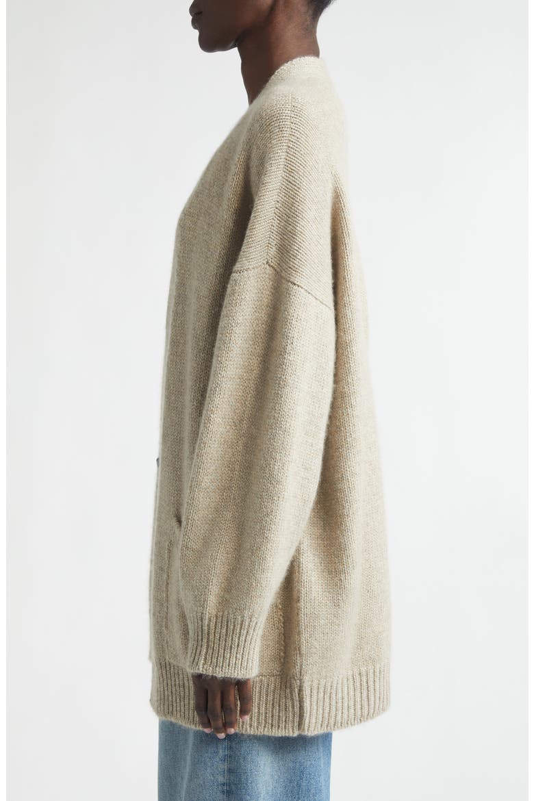 Bay Slouchy Cashmere & Cotton Cardigan, Alternate, color, SEA SHELL