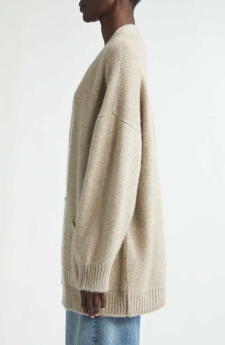 Johnstons of Elgin Bay Slouchy Cashmere & Cotton Cardigan, Alternate, color, Sea Shell