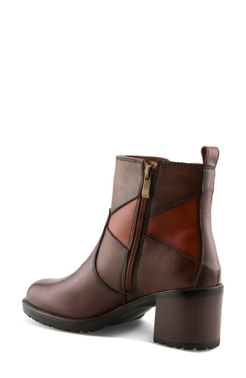 Spring Step Patchpower Bootie In Brown