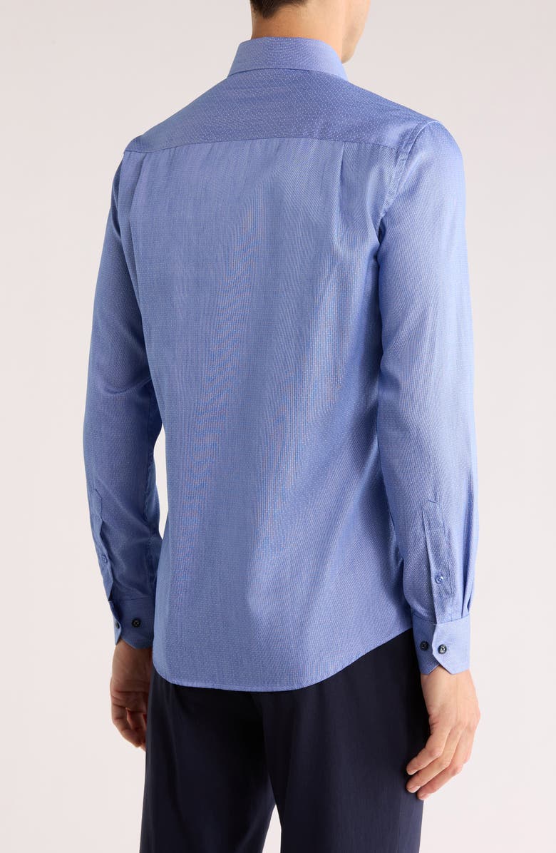 Duchamp Tailored Fit Stretch Dress Shirt, Main, color, Red